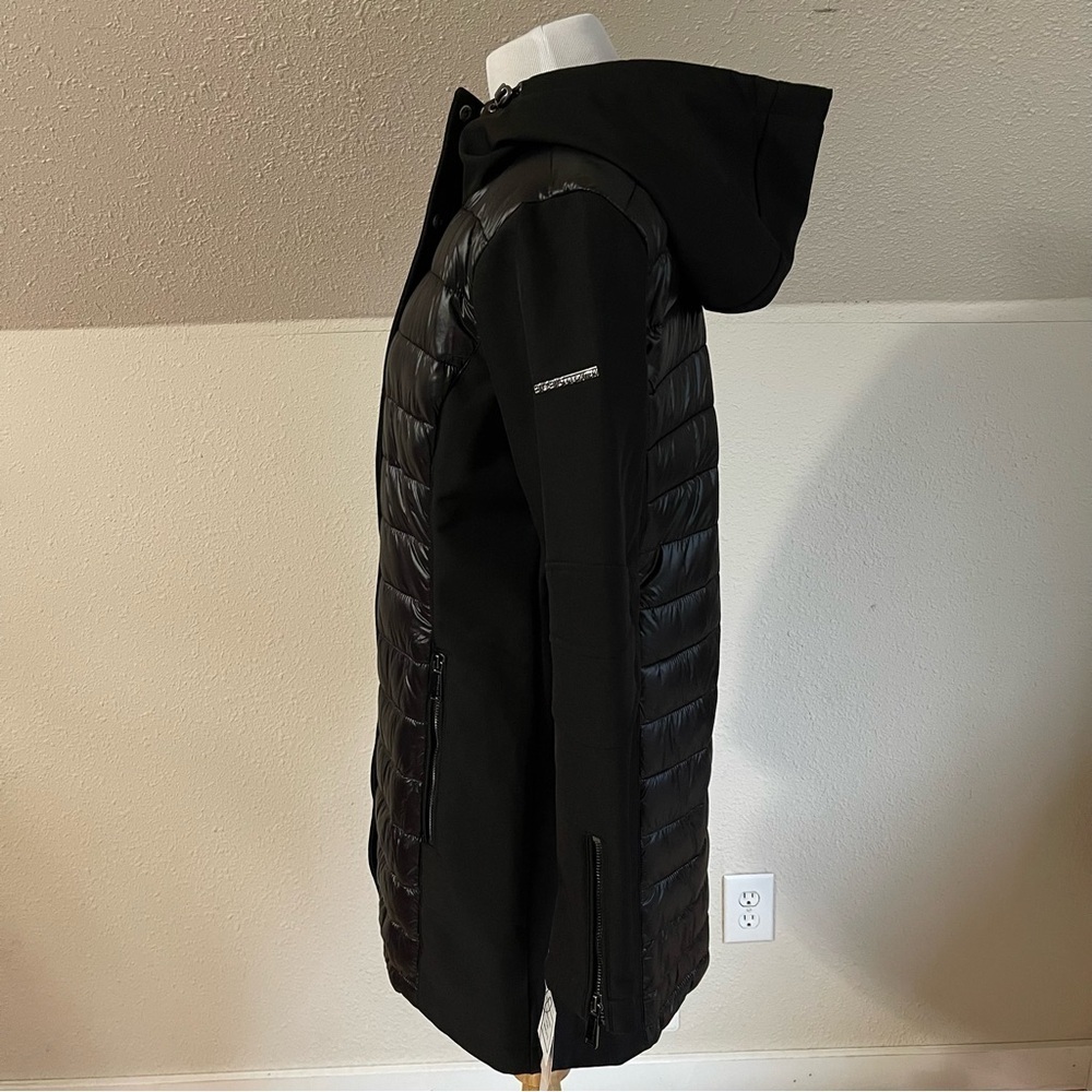Missy Mixed Media Black Puffer Jacket by BCBCGeneration - Picture 8 of 12